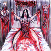TERRORISM (USA-Ca): “Feasting on Flesh” split 7″ with LIVIDITY (USA-Il) 2006 Disembowelment